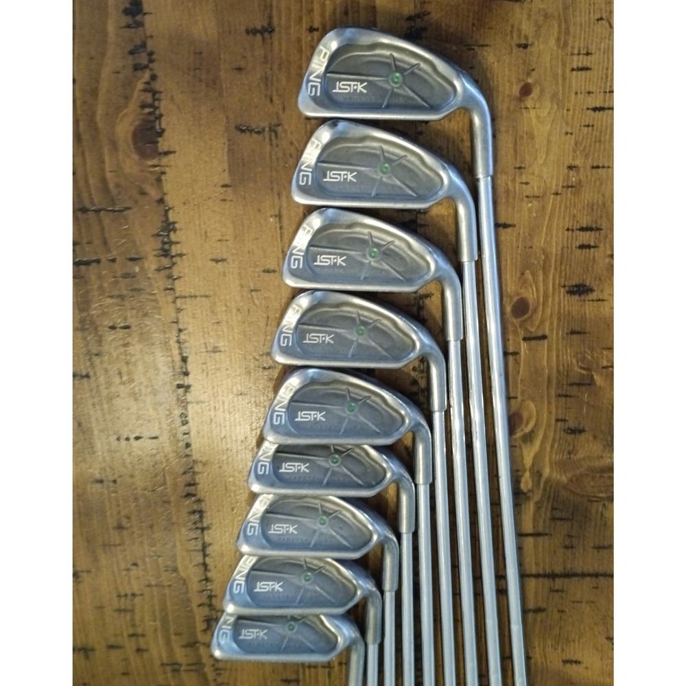 Ping ISI-K Iron Set 2-PW Green Dot Right Hand 9 Clubs Steel Shafts USA